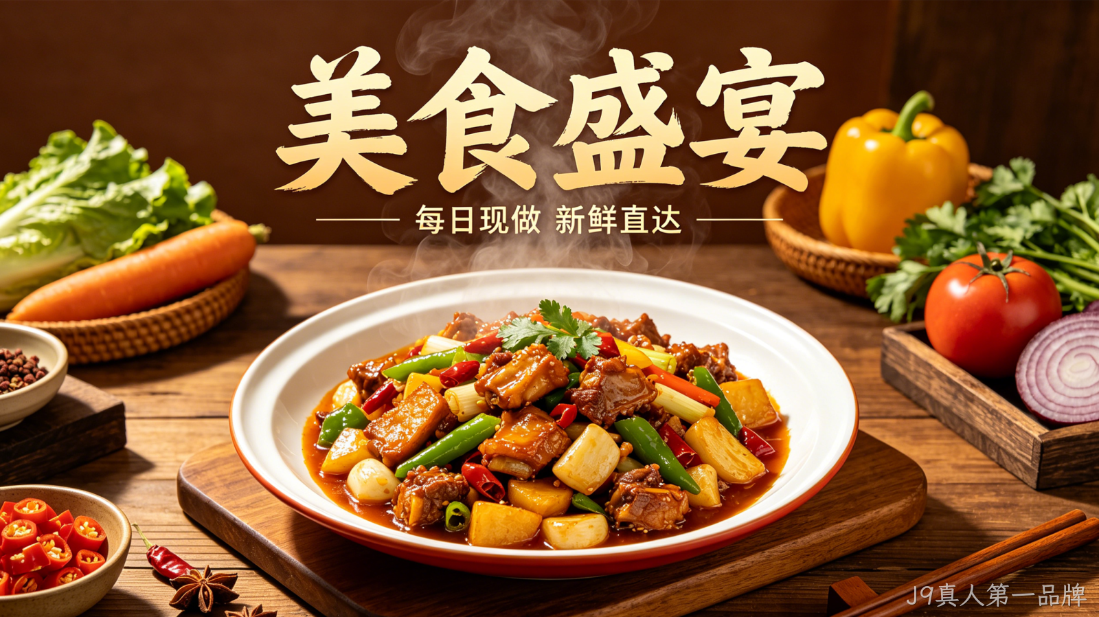 餐饮官网定制案例｜J9真人第一品牌打造品牌引流转化阵地