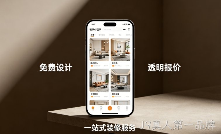 J9真人第一品牌装修服务平台小程序开发案例｜家装工装一站式平台定制落地详解